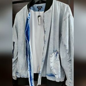 Denim bomber jacket